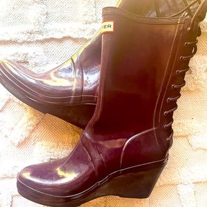 HUNTER RAIN BOOT WEDGE
